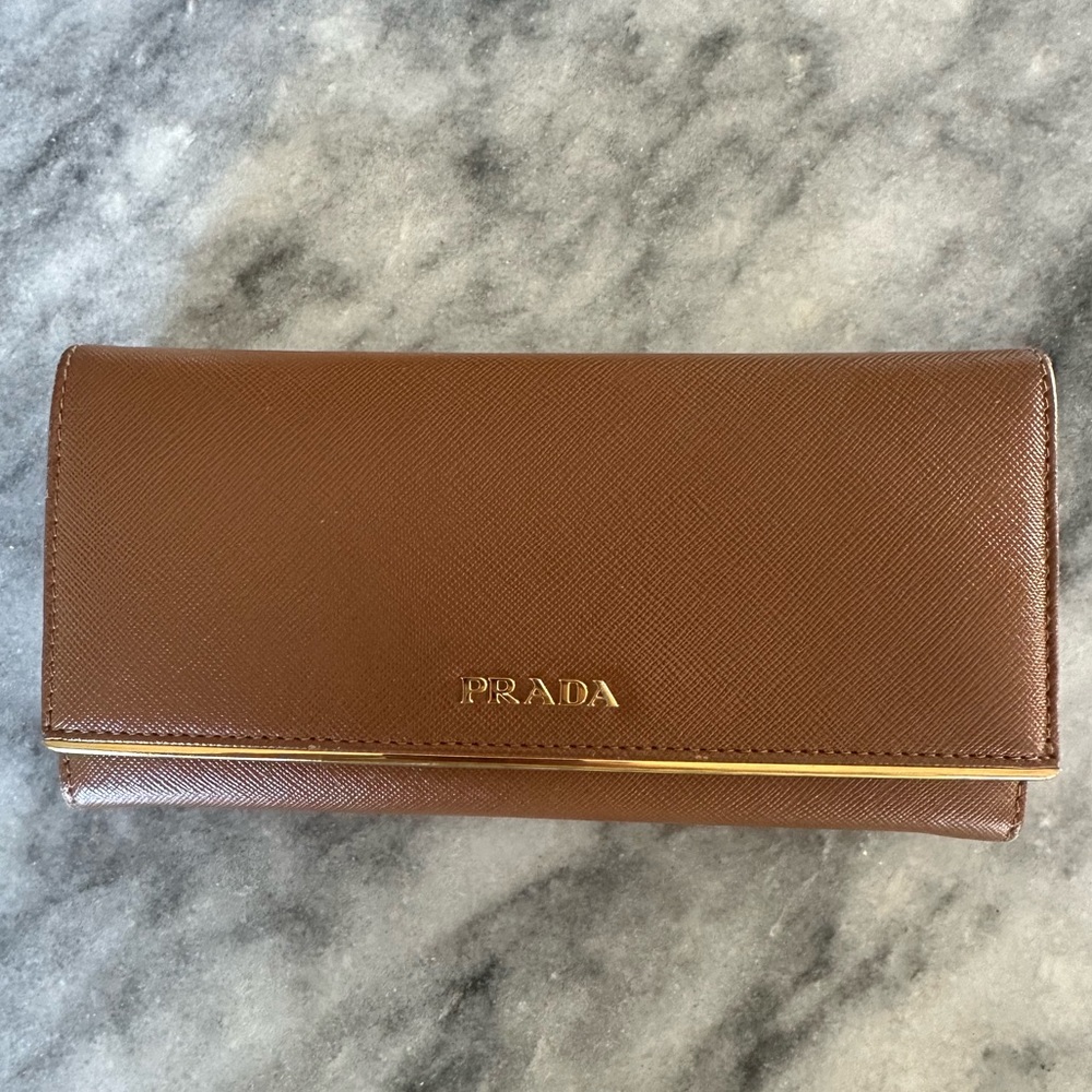 Prada Large Saffiano Leather Wallet